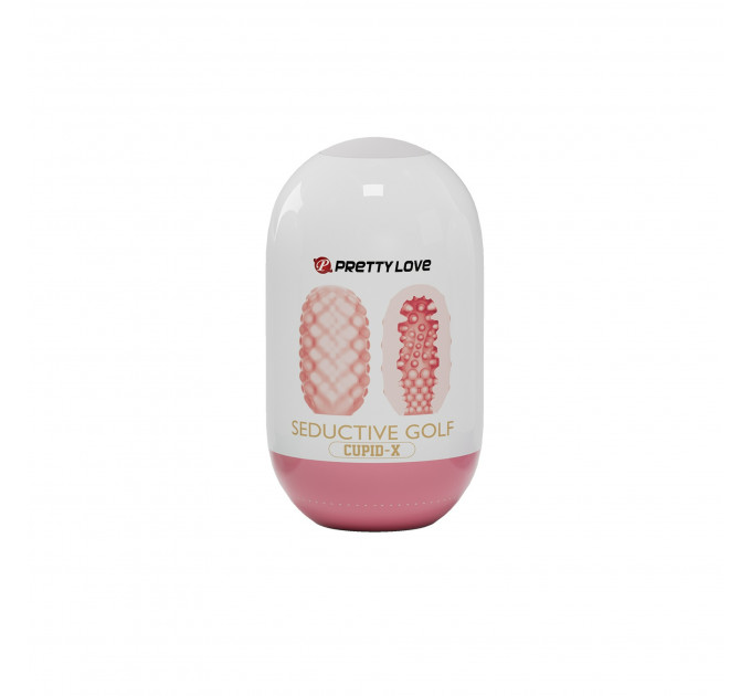 Мастурбатор мини в колбе, с рельефом из шариков Pretty Love Seductive Golf Cupid X Egg