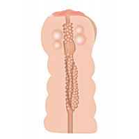 Мастурбатор із внутрішніми кульками A&E ADAMS TIGHT STROKER MASSAGE BEADS