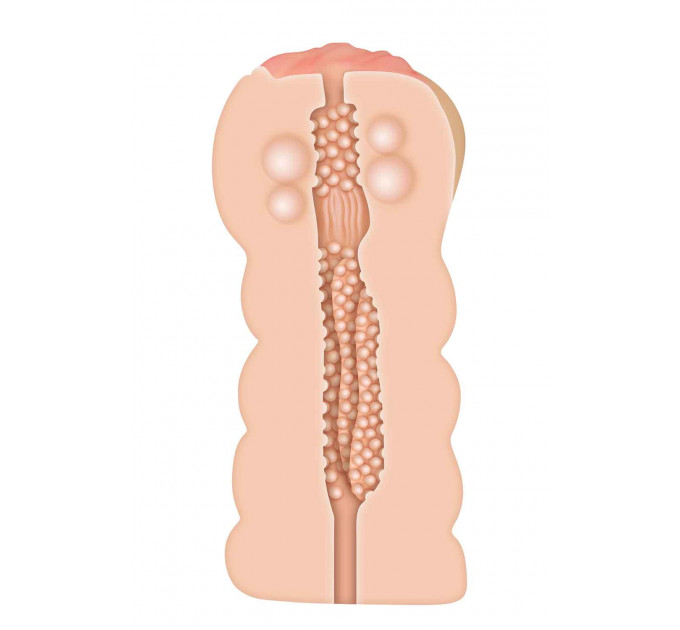 Мастурбатор с внутренними шариками A&E ADAMS TIGHT STROKER MASSAGE BEADS