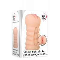 Мастурбатор із внутрішніми кульками A&E ADAMS TIGHT STROKER MASSAGE BEADS