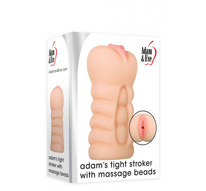 Мастурбатор с внутренними шариками A&E ADAMS TIGHT STROKER MASSAGE BEADS