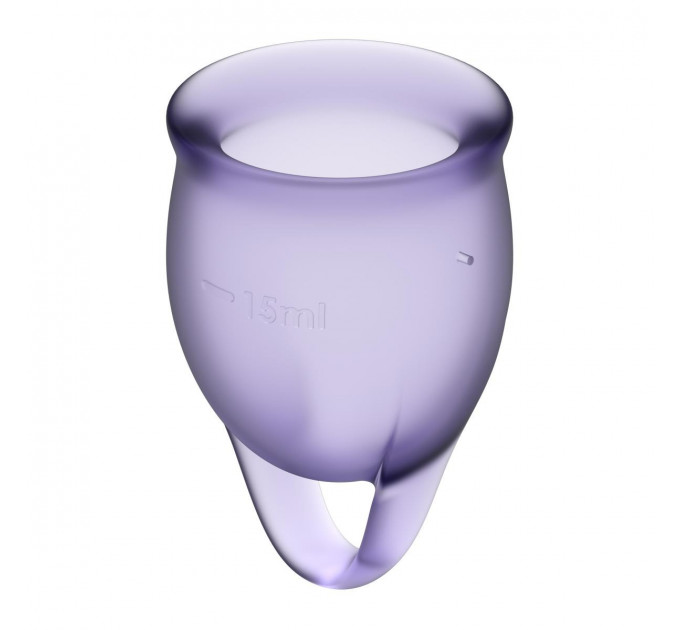 Набор многоразовых менструальных чаш Satisfyer Feel Confident, медицинский силикон, 15 мл и 20 мл