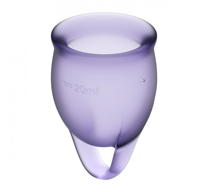 Набор многоразовых менструальных чаш Satisfyer Feel Confident, медицинский силикон, 15 мл и 20 мл