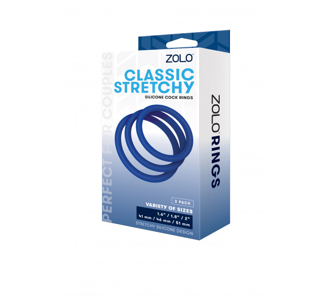 Набір ерекційних кілець ZOLO CLASSIC STRETCHY SILICONE COCK RING