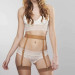 Подтяжки Bijoux Indiscrets MAZE - Suspender Belt Brown O\S