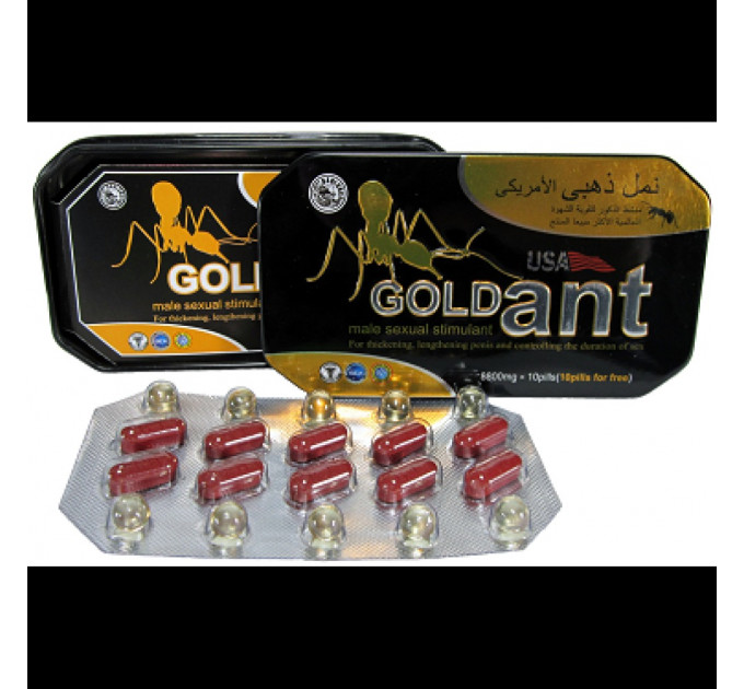 Препарат для потенции,,Золотой муравей,,USA Gold Ant (цена за упаковку,10 таблеток+10 капсул)