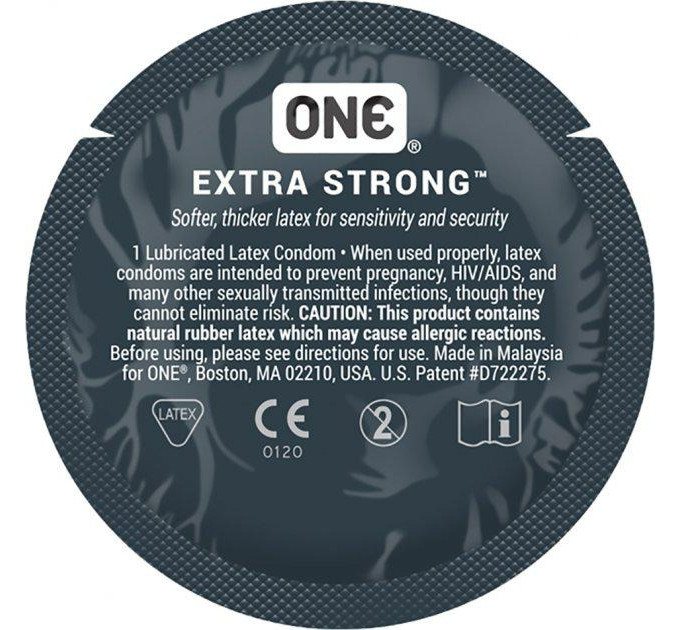 Презерватив One Extra Strong с утолщенными стенками (цена за 5шт)