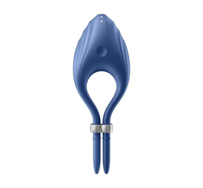 Регульоване ерекційне кільце з вібрацією Satisfyer Duelist blue