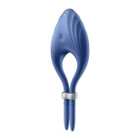 Регульоване ерекційне кільце з вібрацією Satisfyer Duelist, синій