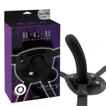 Страпон на ременях зі шкірозамінника Chisa R.G.B Raw Recruit Strap-On з фалоімітатором, M