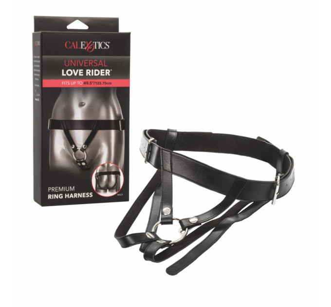 Трусики для страпону CalExotics Universal Love Rider Premium Ring Harness - Black