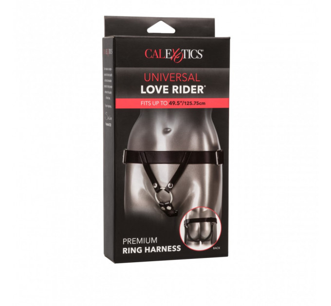 Трусики для страпону CalExotics Universal Love Rider Premium Ring Harness - Black