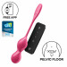 Вагинальные шарики с вибрацией Satisfyer Love Birds 2 работающие от приложения, розовые