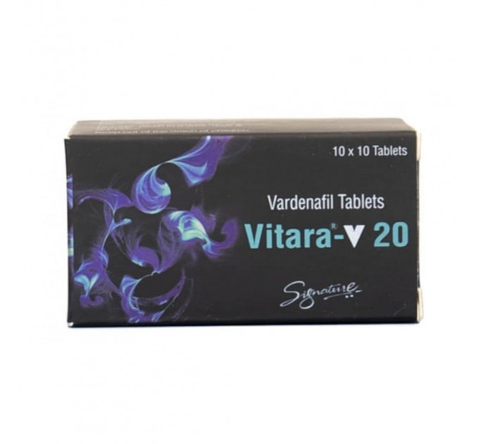 Таблетки для потенции Vitara-20 Vardenafil (цена за 1 пластину , 10 таблеток)