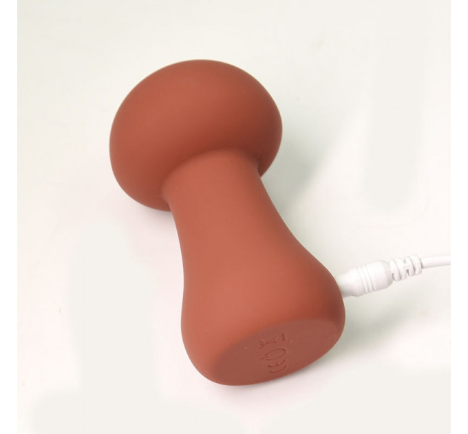 Вибратор для клитора в форме грибочка Sweet Em Velvet Lure Коричневый