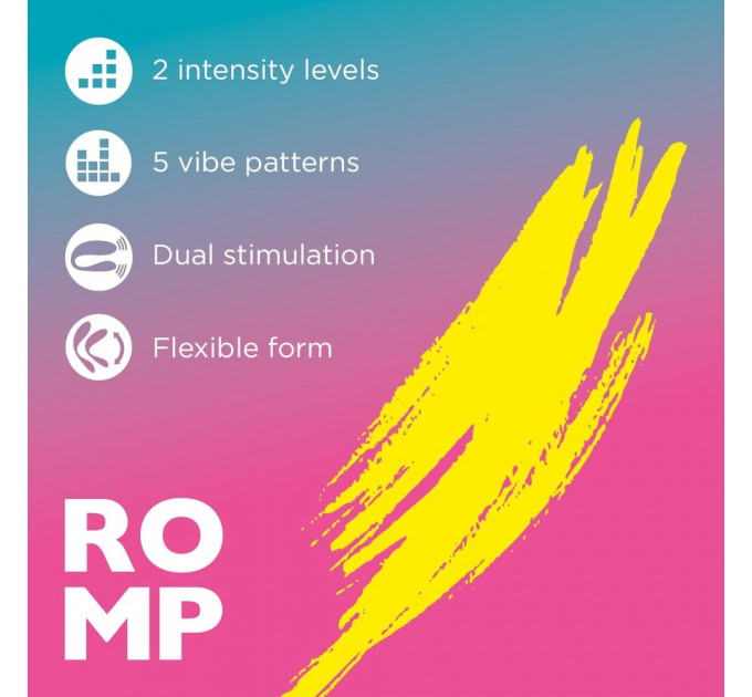 Вибратор для пар ROMP Join, бирюзовый