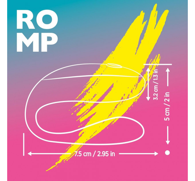 Вибратор для пар ROMP Join, бирюзовый