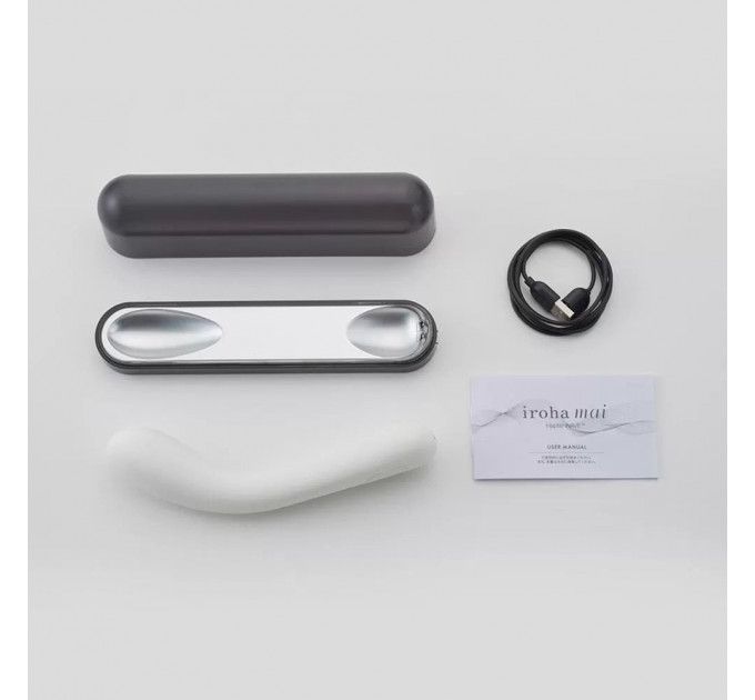 Вибратор нереалистичный с технологией Haptic WAVE™ iroha mai Tenga белый, 17.4 х 3.3 с