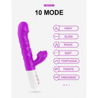 Вібратор Silicone Tongue 10 Function
