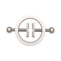 Затискачі для сосків Chisa Sins Inquisition Teeth Bite Nipple Clamps, сріблясті