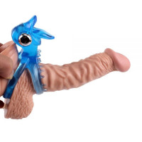 Насадка з язичком і віброкулею Chisa GET LOCK Cocking, синій