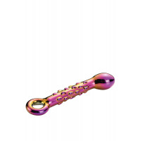Стеклянный фаллоимитатор Dream Toys GLAMOUR GLASS RIBBED G-SPOT DILDO