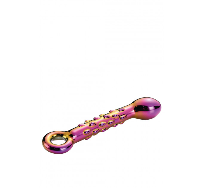 Стеклянный фаллоимитатор Dream Toys GLAMOUR GLASS RIBBED G-SPOT DILDO
