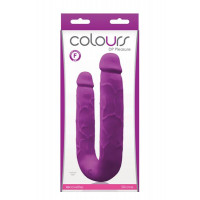 Подвійний фалоімітатор COLOURS DP PLEASURES PURPLE