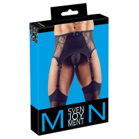 Пояс для чулок мужской Svenjoyment с кружевом Men's Suspender Belt M