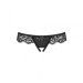 Трусы Laluna crotchless panties black L/XL - MINI