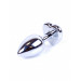 Анальная пробка Plug-Jewellery Silver Heart PLUG- Light Blue