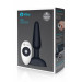 Анальна пробка із 3 моторами B-Vibe - Trio Remote Control Butt, чорна