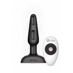 Анальна пробка із 3 моторами B-Vibe - Trio Remote Control Butt, чорна