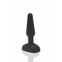 Анальна пробка із 3 моторами B-Vibe - Trio Remote Control Butt, чорна