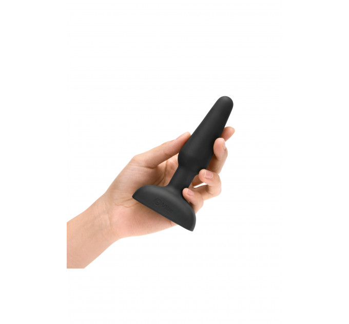 Анальна пробка із 3 моторами B-Vibe - Trio Remote Control Butt, чорна