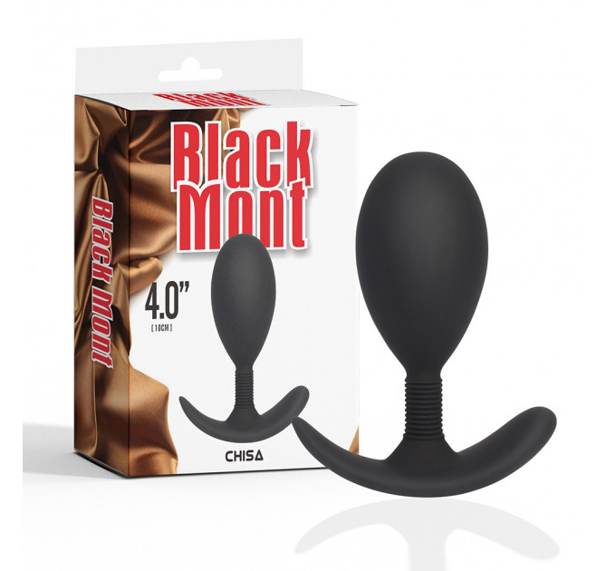 Анальная пробка со стопером Chisa Black Mont, черный, L