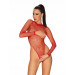 Боди Obsessive B126 teddy red S/M/L