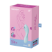 Двойной смарт вибратор с вакуумной стимуляцией SATISFYER CURVY TRINITY 5+ BLUE