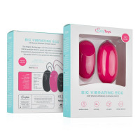 Виброяйцо XL Easytoys, с дистанционным пультом, силиконовое, розовое, 8 х 3.8 см