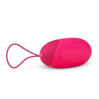 Виброяйцо XL Easytoys, с дистанционным пультом, силиконовое, розовое, 8 х 3.8 см