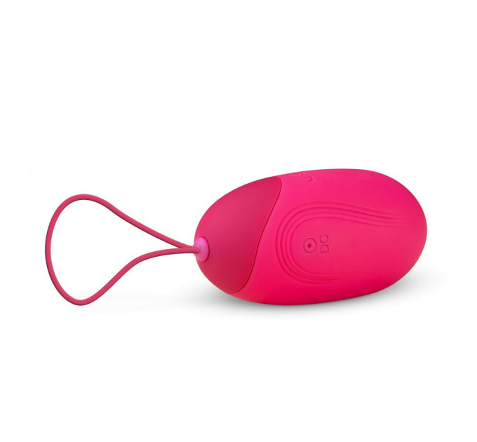 Виброяйцо XL Easytoys, с дистанционным пультом, силиконовое, розовое, 8 х 3.8 см