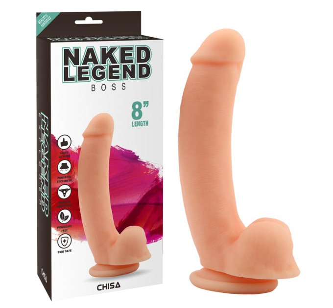 Фаллоимитатор на присоске Chisa Naked Legend Boss, телесный