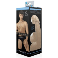Фаллоимитатор реалистичный Fleshjack Boys Reno Gold Dildo (RP), бежевый, 17.8 см х 4.6 см