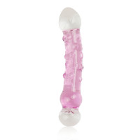 Фаллоимитатор стеклянный 7,5" Glass Romance Розовый