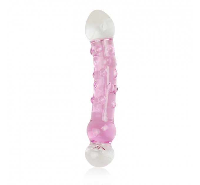 Фаллоимитатор стеклянный 7,5" Glass Romance Розовый