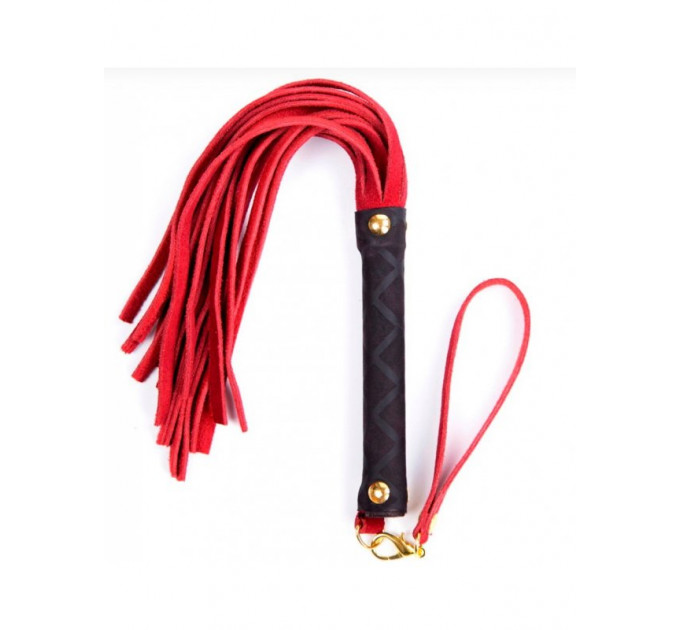 Флоггер DS Fetish Leather flogger S red