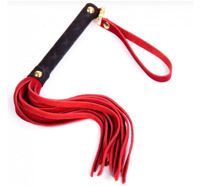 Флоггер DS Fetish Leather flogger S red