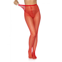 Колготки в мелкую сетку красные Leg Avenue Nylon Fishnet Pantyhose O/S