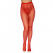 Колготки в мелкую сетку красные Leg Avenue Nylon Fishnet Pantyhose O/S