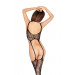 Комбинезон ажурный BS016 черный Passion S/L